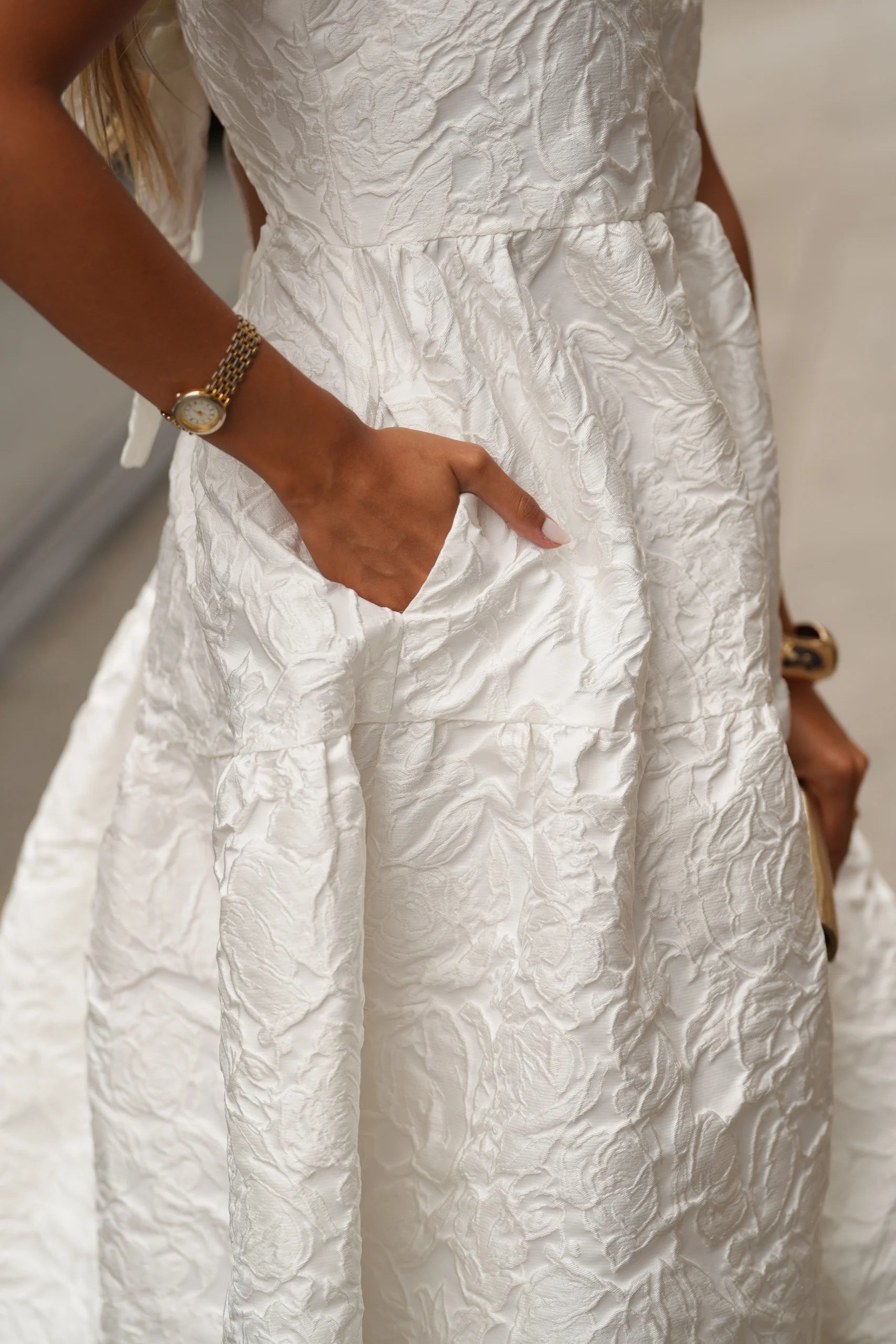 Robe blanche CASSIA