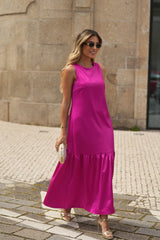 Lace Fúxia Dress