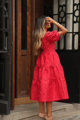 MAHDI Vestido Rojo