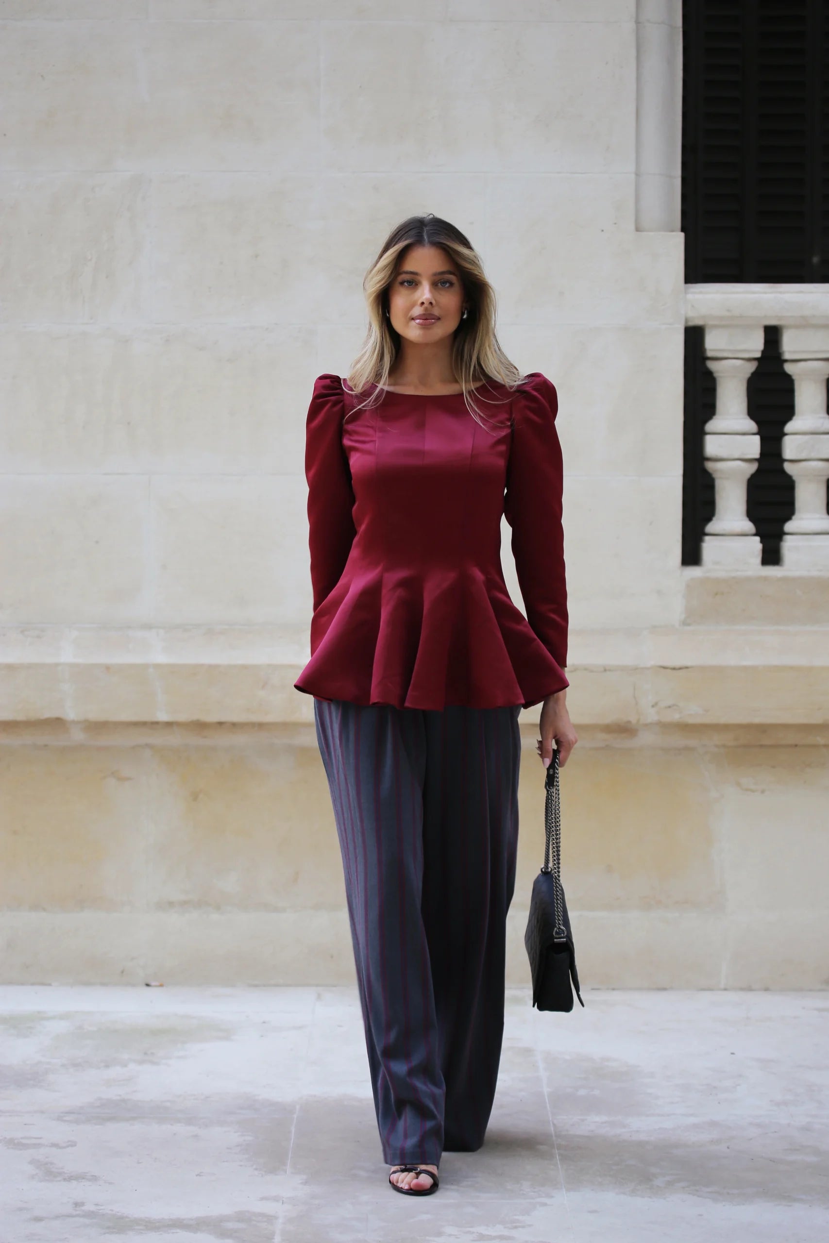 Top Coco Chanel Burdeos