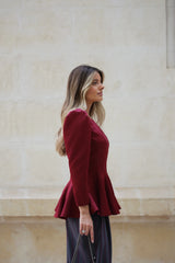 Coco Chanel Top Bordeaux