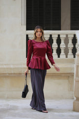 Coco Chanel Top Bordeaux