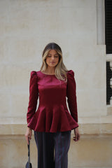Coco Chanel Top Bordeaux